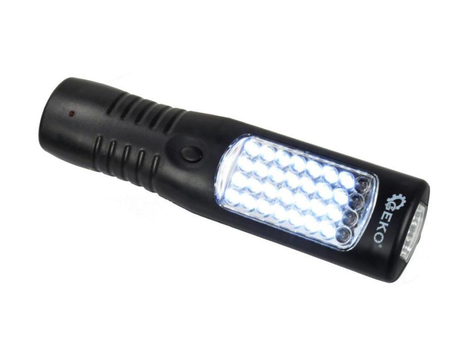 LED punjiva radionička svjetiljka 28+4+3 LED + auto punjač