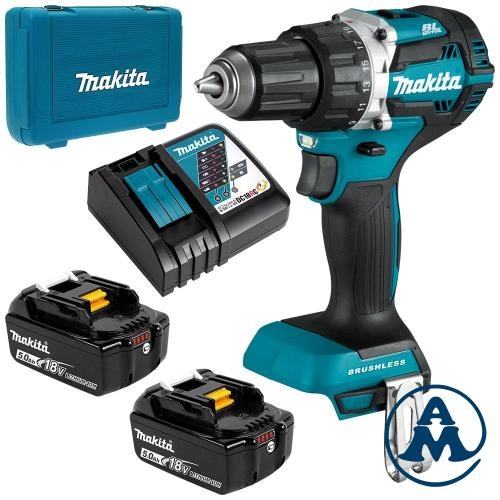 Makita Aku Bušilica - Odvijač DDF484RTE Li-ion 2x18V 5,0Ah 13mm 54Nm