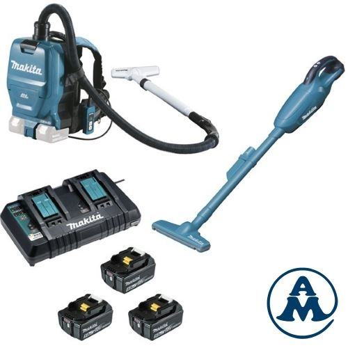 Makita Aku Set Usisavača DLX2248PT1 Li-ion 18+18V 3x5,0Ah