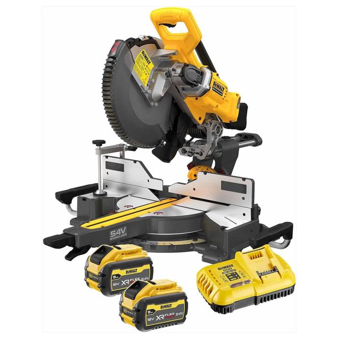 DEWALT aku potezno-nagibna pila DCS781X2-QW 2xAku 18V 9,0Ah