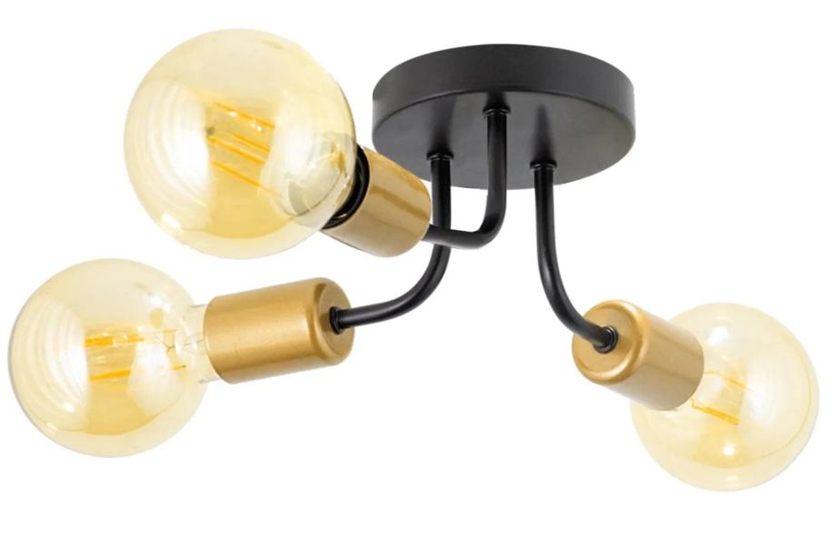 VISEĆA LAMPA APP1117-3C CRNO ZLATO