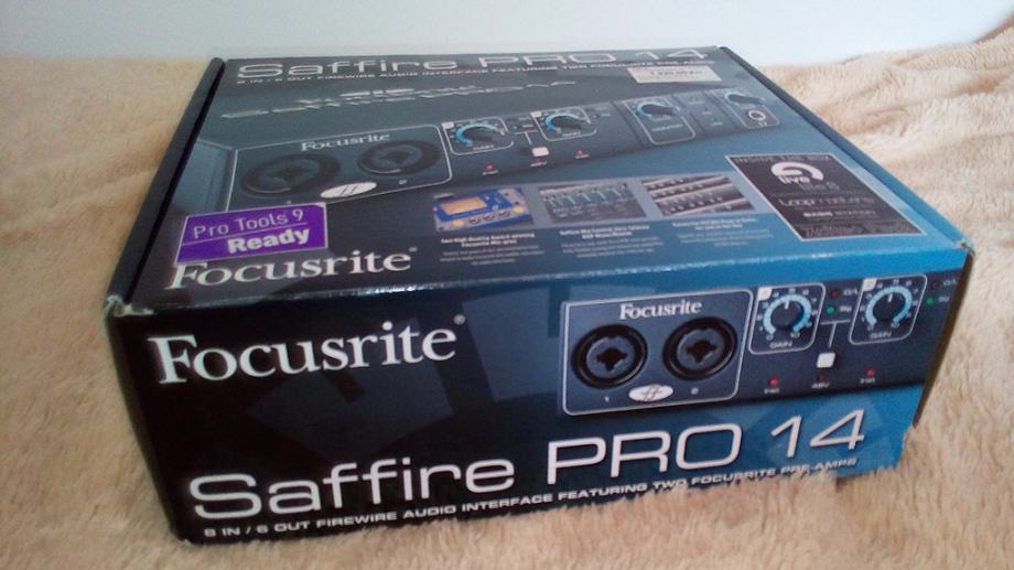 Как подключить focusrite saffire pro 14 через usb