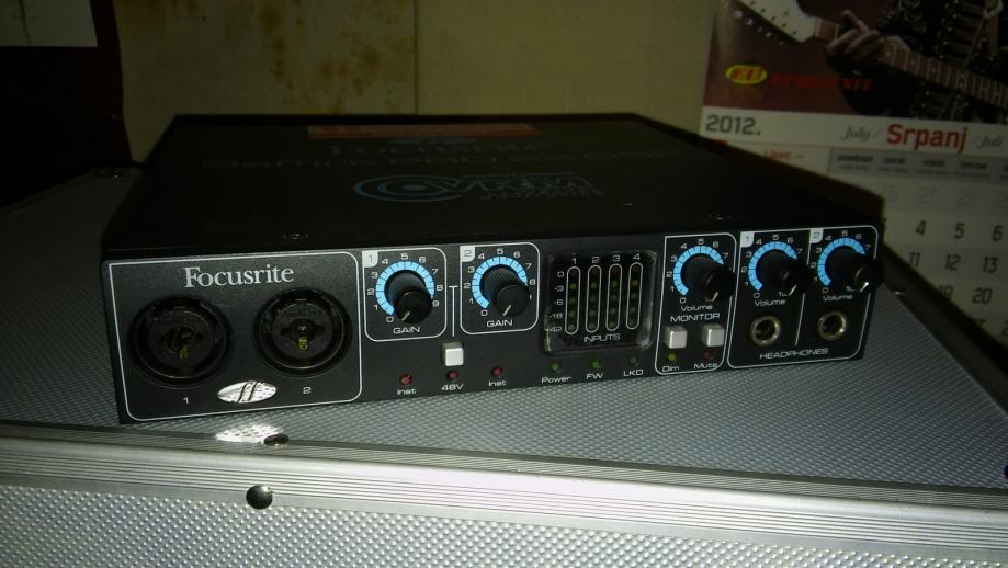 Как подключить звуковую карту focusrite saffire pro 24