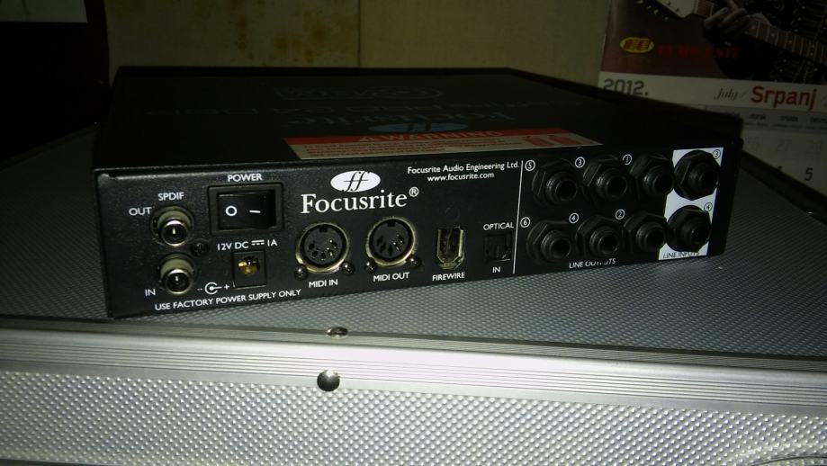 Как подключить звуковую карту focusrite saffire pro 24