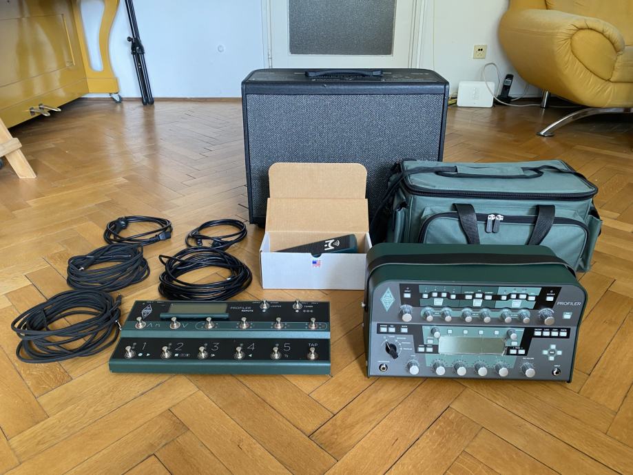 Kemper Profiler Head + Remote + MI Kemper Wah + Line6 Cab (live set)