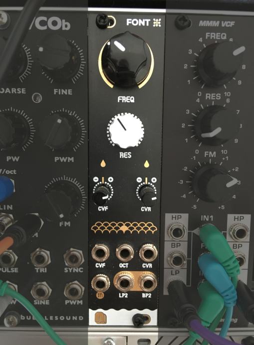 Nano Modules FONT, eurorack filter