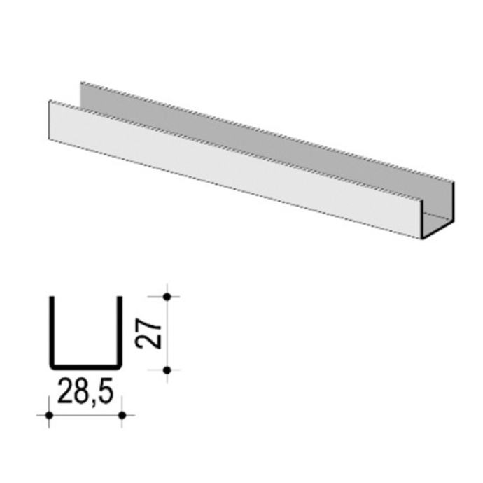 KNAUF UD profil 28 x 27 x 0,6 mm / 3 m