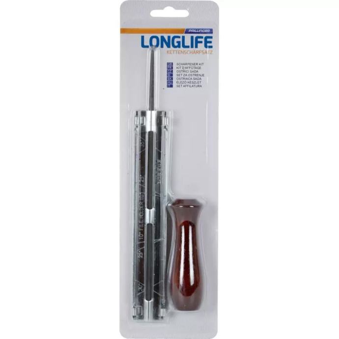 Set za oštrenje lanca Longlife sa turpijom 4.0 mm