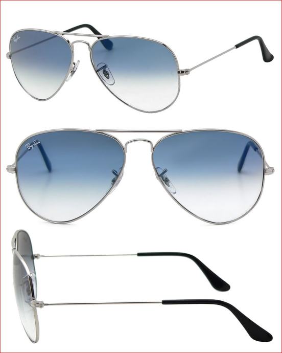 ray ban aviator 3025 003/3f vel.58