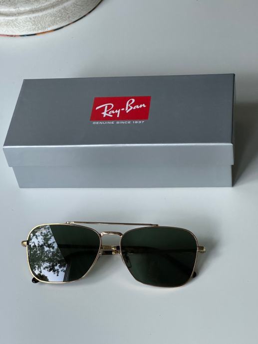 Ray-Ban NEW CARAVAN zlatno/zeleno NOVO NEKORIŠTENO RAČUN