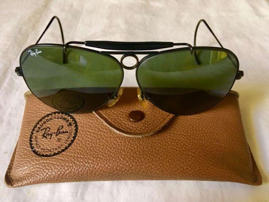 Vintage Ray Ban Black Chrome SHOOTING AVIATOR sunčane naočale