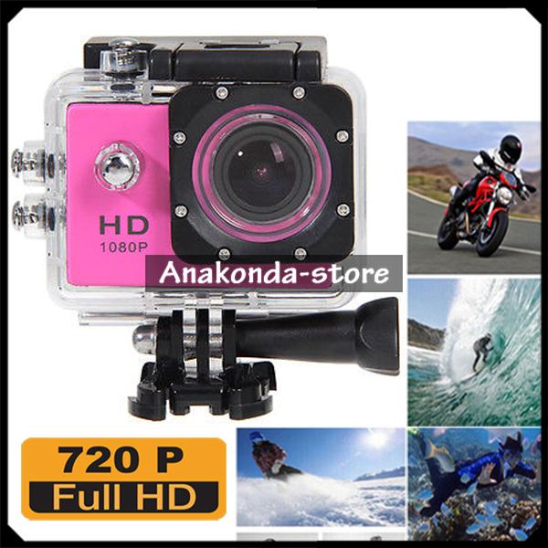 NOVO! 720p Roza Sportska Go Pro Kamera Vodootporna za Rafting i Auto