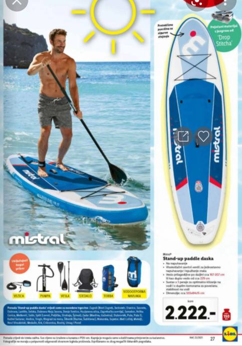 SUP DASKA MISTRAL ALLROUND 10.6" - NOVO