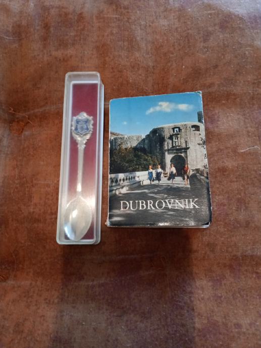 Dubrovnik, stara suvenir žličica i brošura
