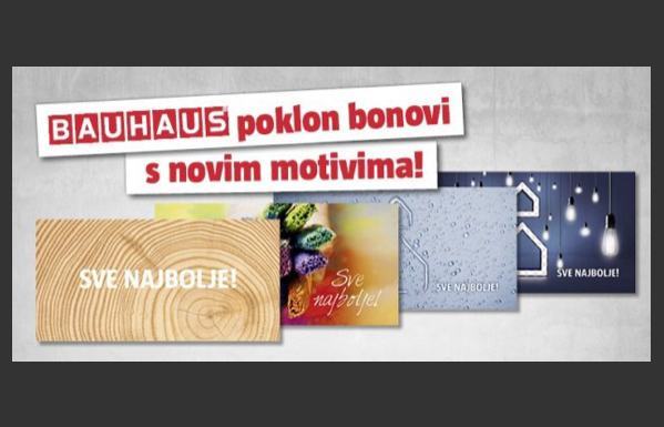 BAUHAUS  poklon bon - popust 10 % - kc - čk - vž - zg