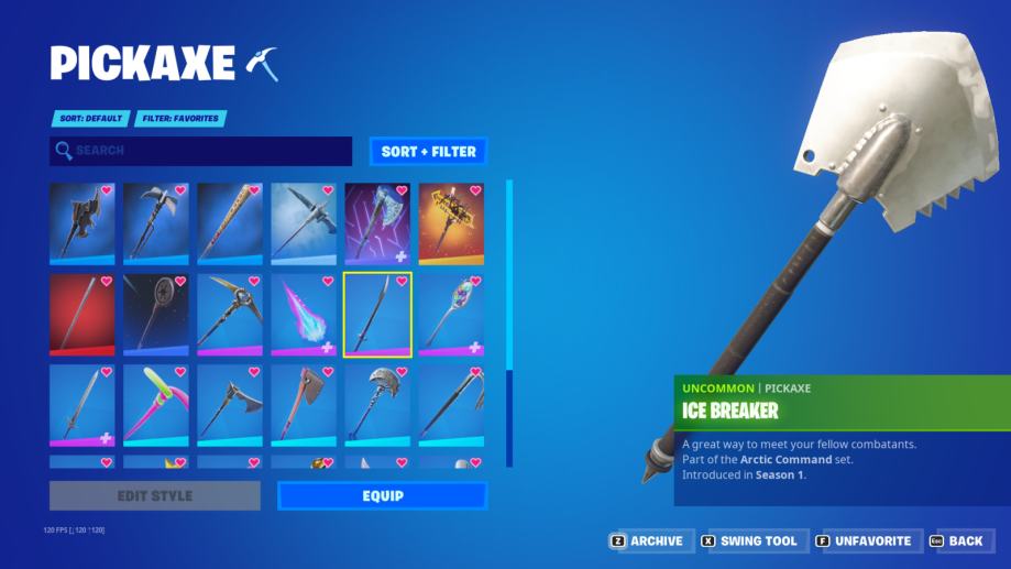 Fortnite account - 182 skina, 175 pickaxe-a, puno tryhard skinovi