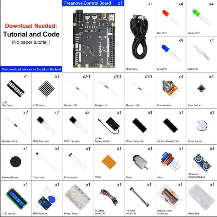 Freenove RFID Starter Kit with Board V4 (Compatible with Arduino IDE)