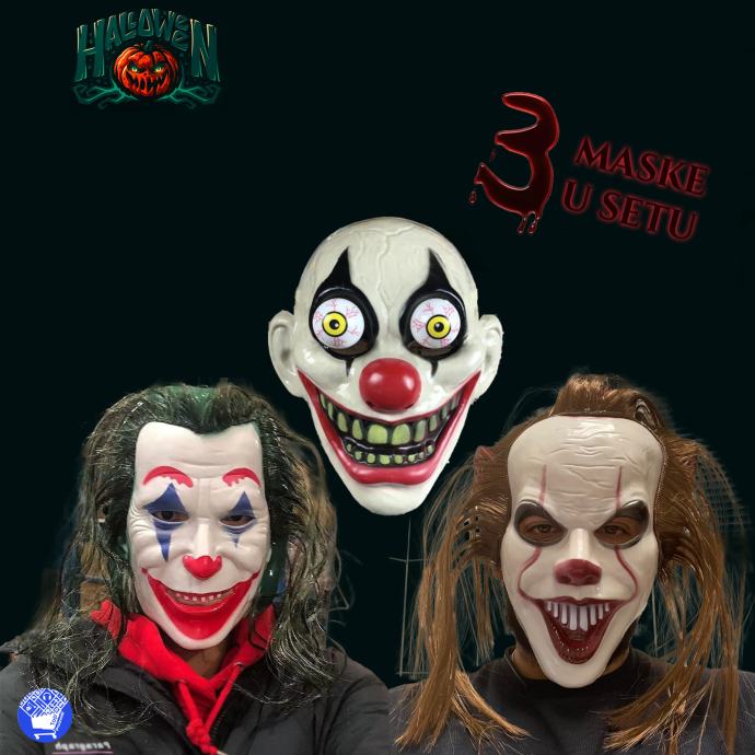 Halloween MASKE (3 U SETU)