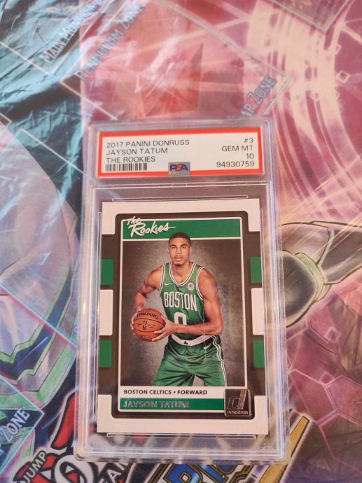 Jayson Tatum PANINI DONRUSS The Rookies PSA 10