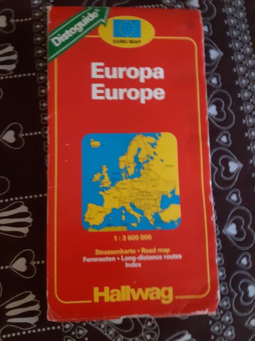 Karta Europe vintage