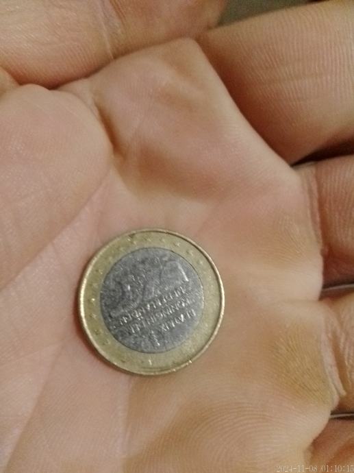 Kovanica 1 euro kraljice Beatrix