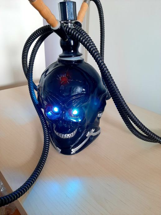 Nargila Black Skull Shisha