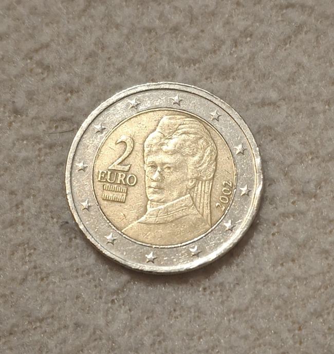 RARITET 2€ (EUR)   2002 Berta Slobodna Zena od Suttner Cijena