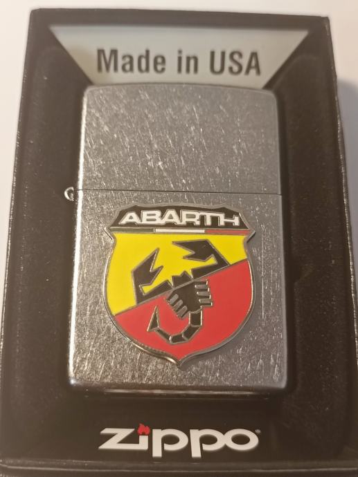 Zippo Lighter Abarth Fiat Original, New