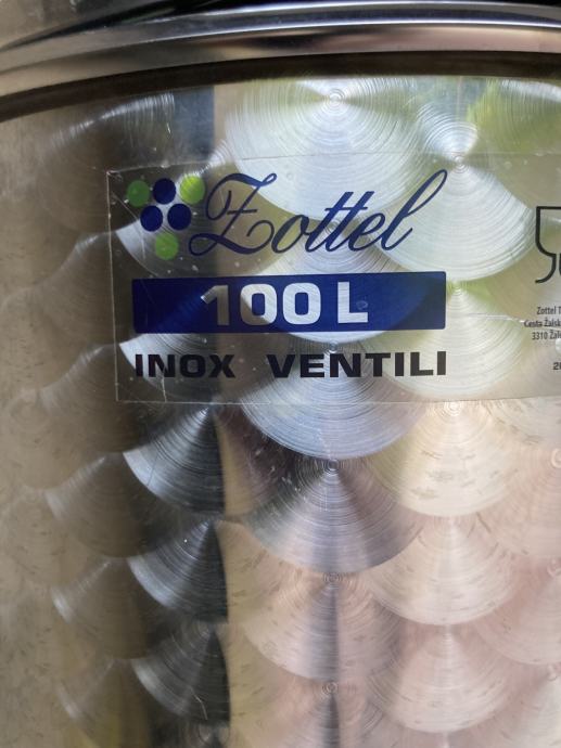 Zottel inox bačva 100l