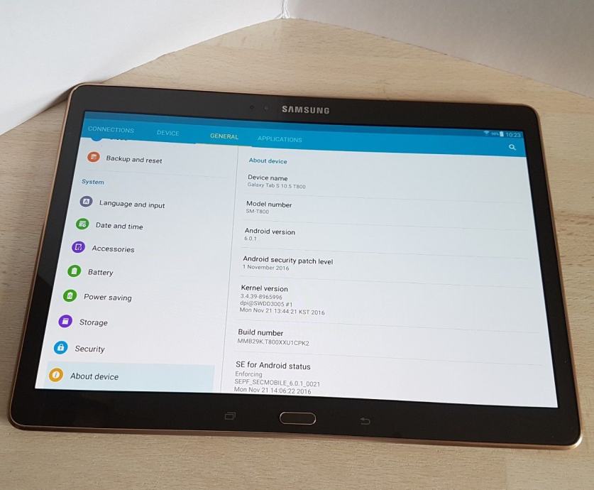 samsung tab a 10.5 model number