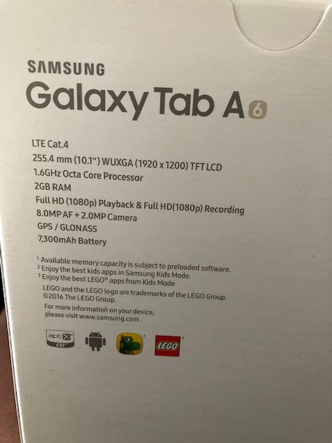 samsung galaxy tab a6 lte