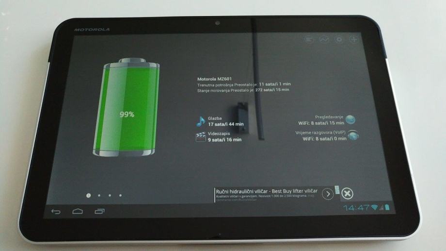 Tablet Motorola XOOM MZ601, 10.1", 1GB/32GB, WiFi, 3G, GPS