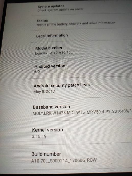 Lenovo TAB 2 A10-70L