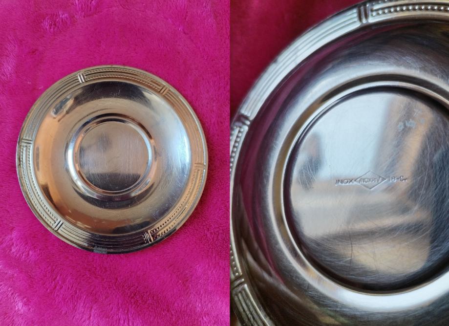 Retro pijatić, promjer 12cm, inox