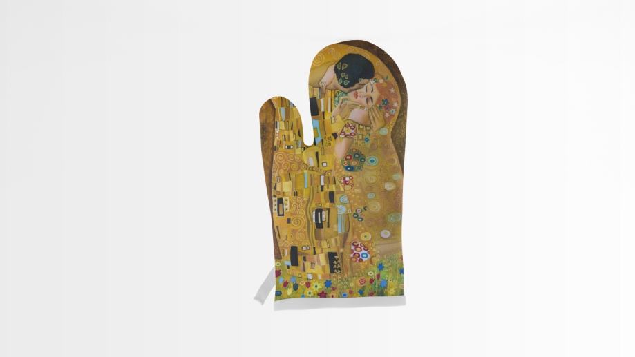Kuhinjska rukavica, Poljubac, Gustav Klimt