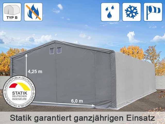 Skladišni šator OUTLANDER Plus 8x16m, PVC 720 g/m2, ulaz 4,7m