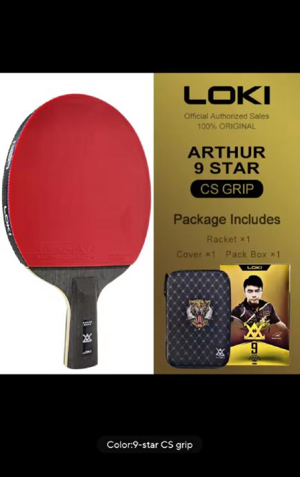 Reket za stolni tenis Loki Arthur 9