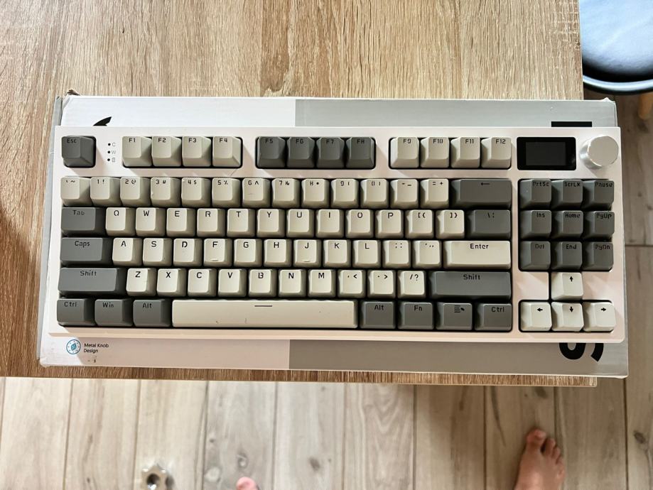 ATTACK SHARK K86 Wireless Mechanical Keyboard Retro Grey