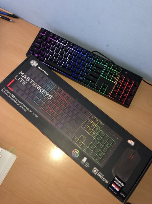 CoolerMaster Masterkeys Lite RGB tipkovnica