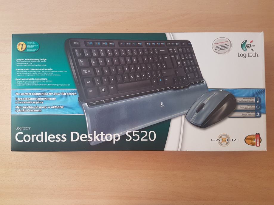 Logitech Cordless Desktop S520 bežična tipkovnica i miš