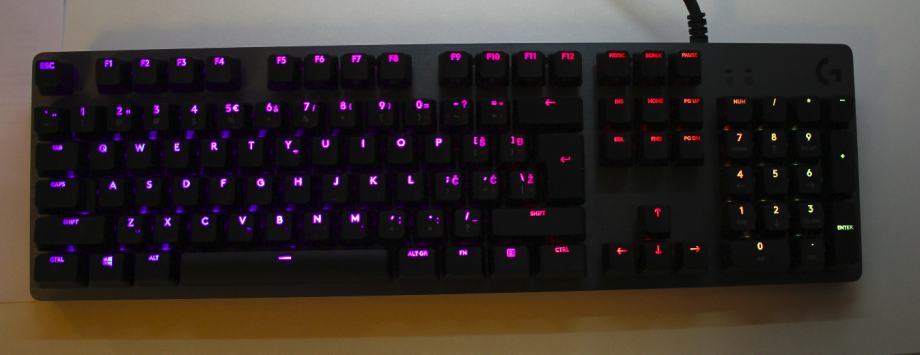 Logitech G512 CARBON mehanička tipkovnica, HR layout