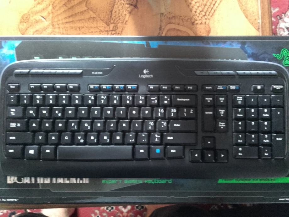 Logitech k330 клавиатура как подключить