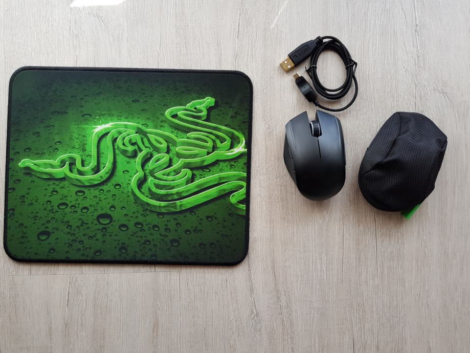 Razer Orochi gaming miš, stanje 9.5/10, vrlo malo korišten + podloga