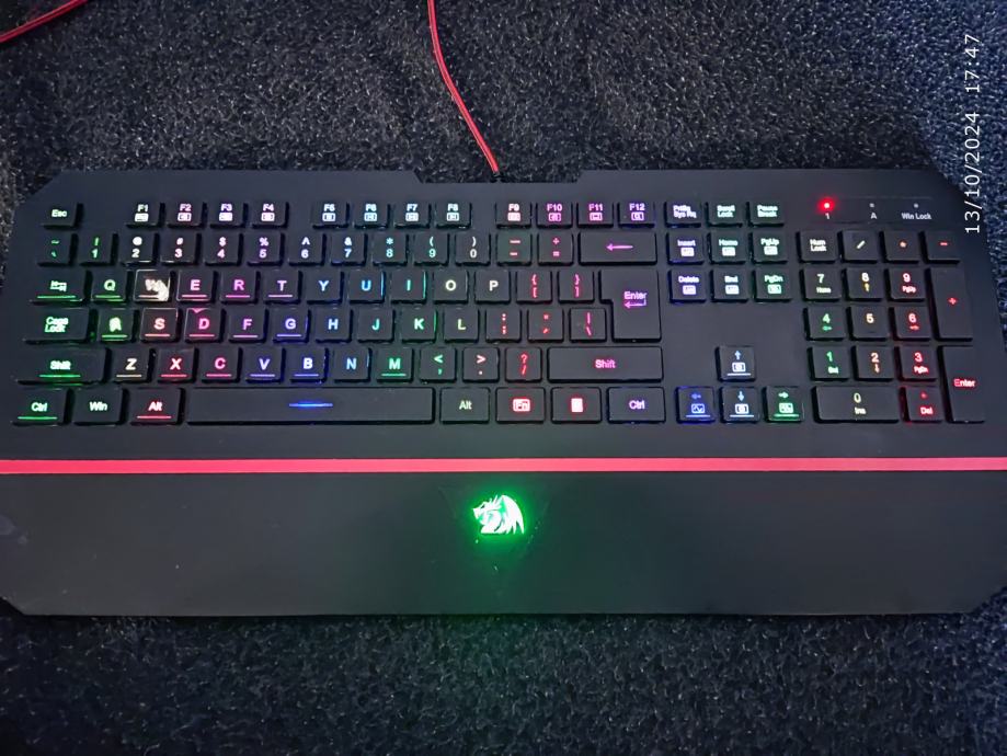 Tipkovnica REDRAGON Karura 2 K502-2, RGB, gaming, žična, crna