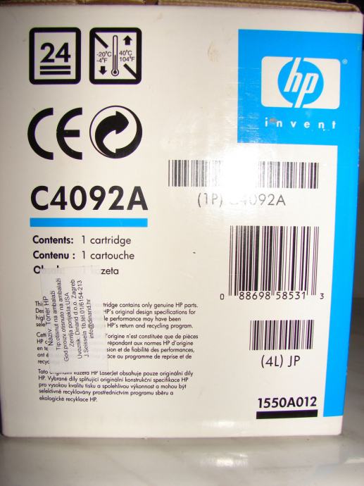 Hp c4092a какой тонер