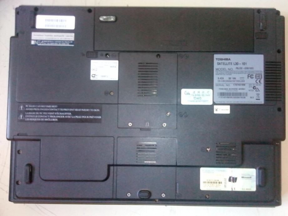 Toshiba satellite l30 134 замена процессора