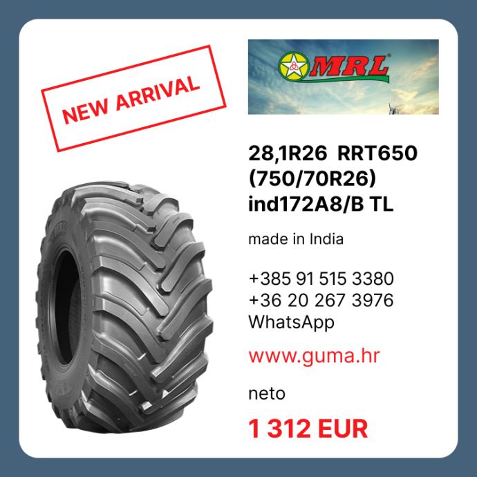 28.1R26(750/70R26) MRL made in India