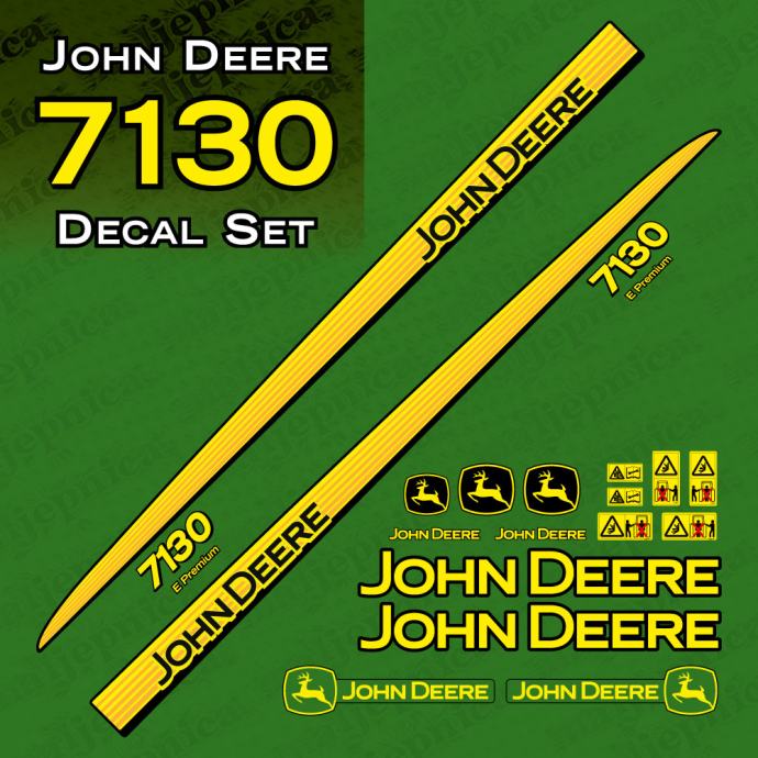 Zamjenske naljepnice za traktor John Deere 7130,7230,7330,7430,7530