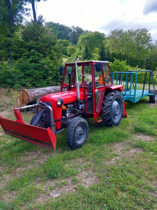 Traktor Imt 539 sa prednjom daskom+vitlo+kalac+prikolica