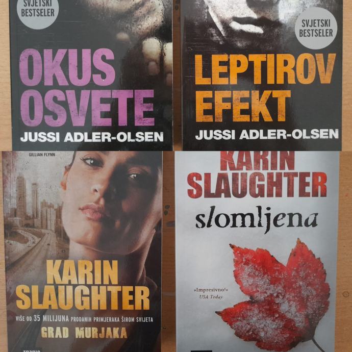 Jussi Adler-Olsen i Karin Slaughter romani po 3e